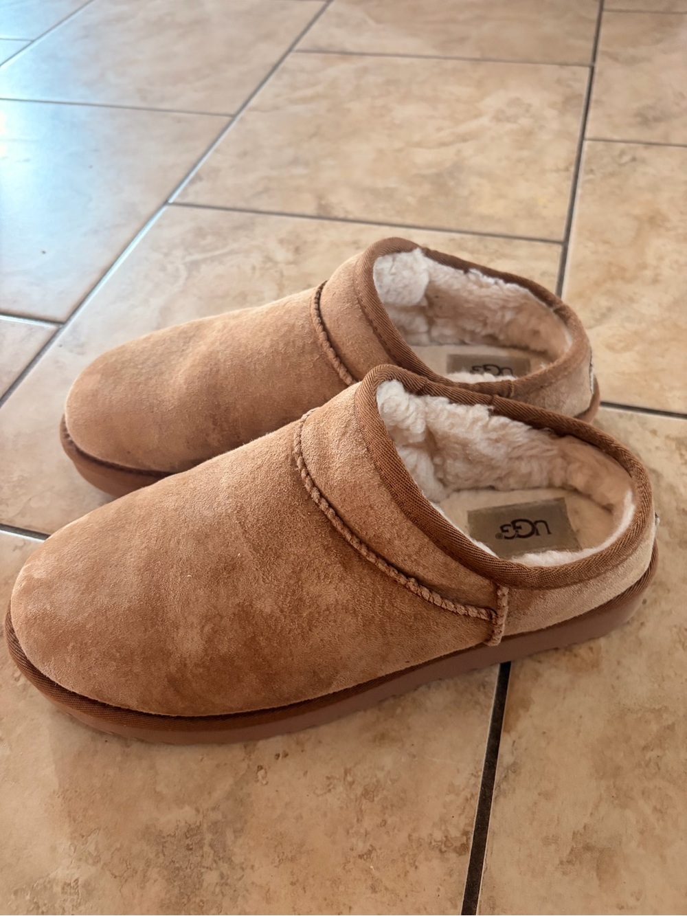 UGG Slip-On Shearling Lined Slippers